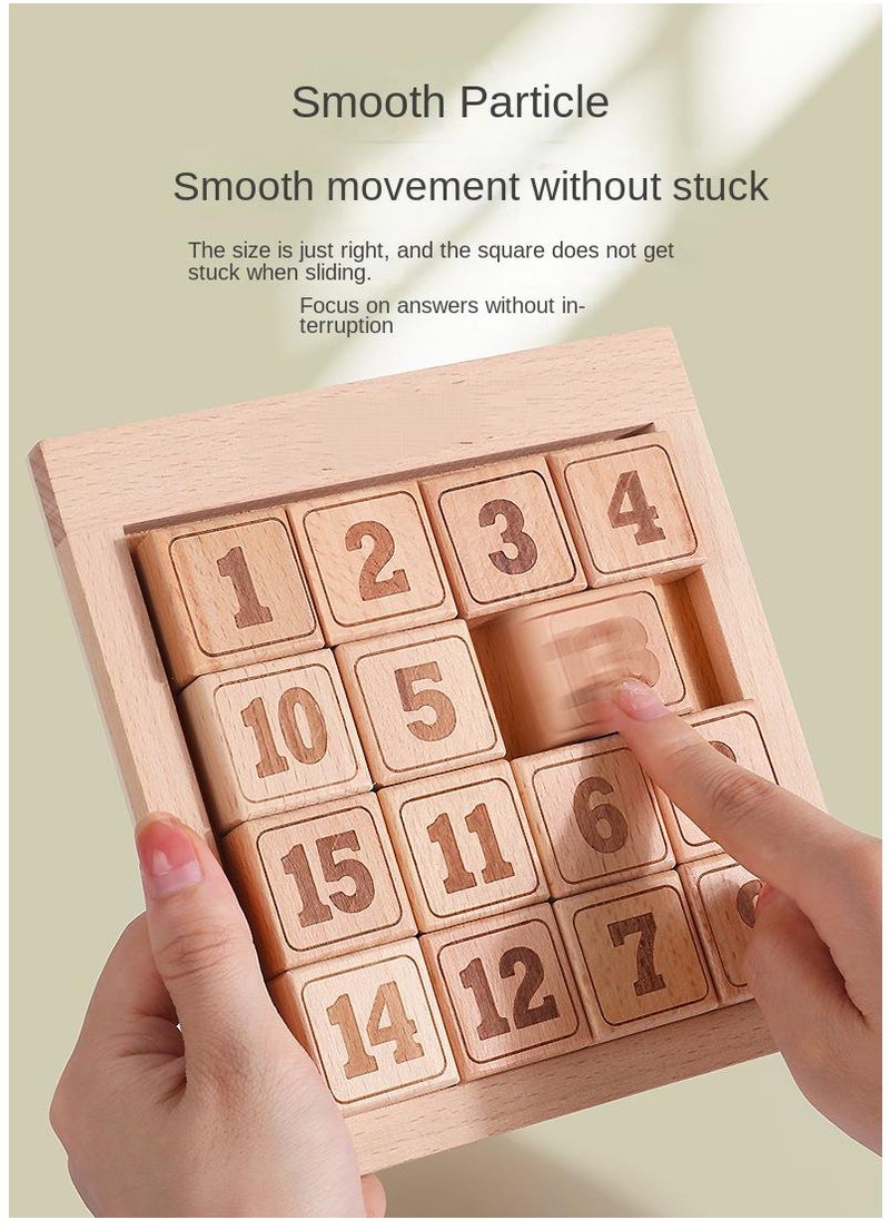 Y&D Children's Wooden Building Blocks Digital Puzzle Educational Toys  - Image 3