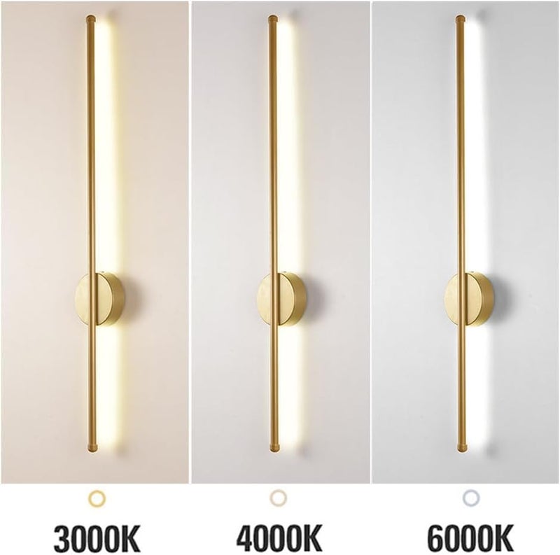 Lamp Master Modern LED Wall Light | 3-in-1 Color Changing Long Wall Sconce | Golden Finish Aluminum Led Wall Highlighter Lamp for Bedroom, Living Room, Corridor & Luxurious Home wall Decor | Pack of 2 - Image 5