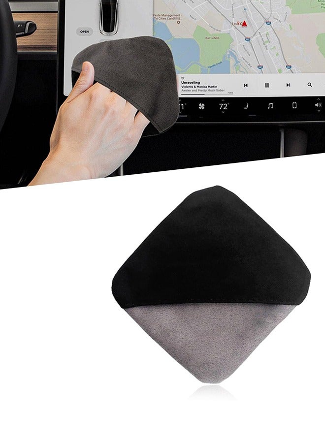 Car Screen Cleaner, 4.13×4.13 Square Microfiber Auto Screen Cleaning Pad, Foldable Touch Screen Cleaner Cloth for Vehicle Dashboard LCD Display, Interior Car Accessories - Image 1
