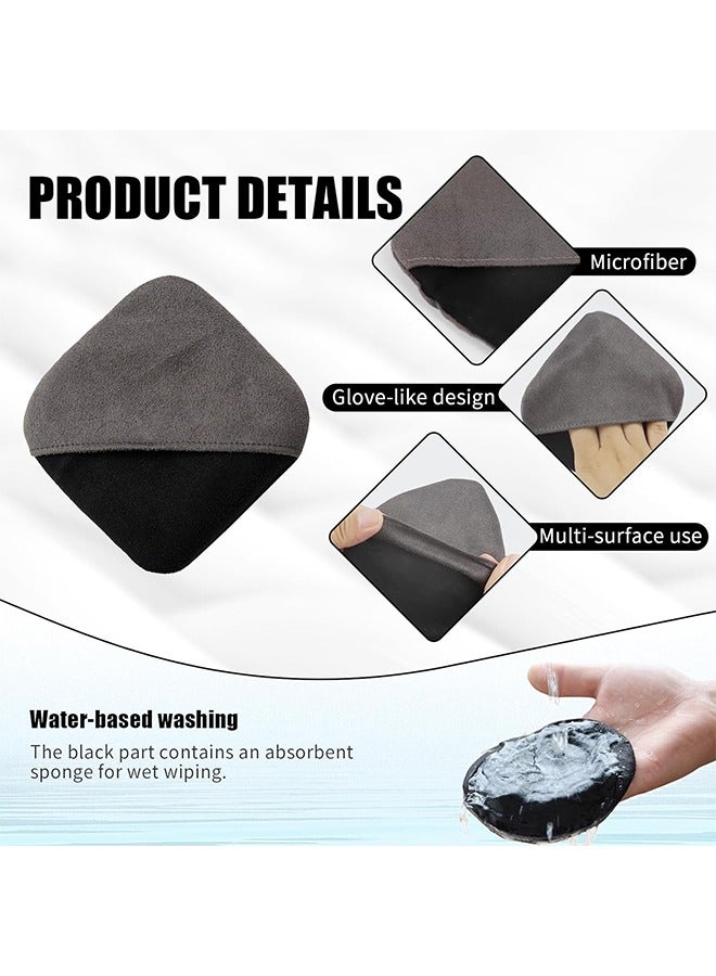 Car Screen Cleaner, 4.13×4.13 Square Microfiber Auto Screen Cleaning Pad, Foldable Touch Screen Cleaner Cloth for Vehicle Dashboard LCD Display, Interior Car Accessories - Image 4