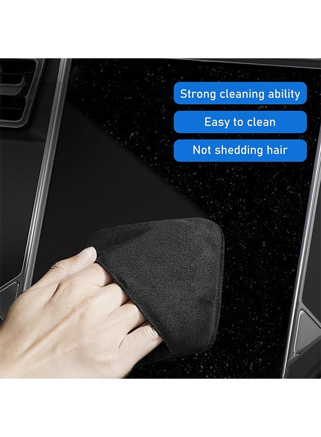 Car Screen Cleaner, 4.13×4.13 Square Microfiber Auto Screen Cleaning Pad, Foldable Touch Screen Cleaner Cloth for Vehicle Dashboard LCD Display, Interior Car Accessories - Image 3