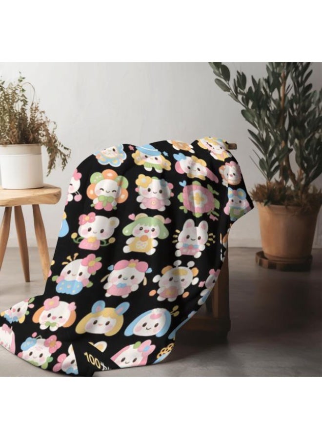 general Baby and children's cartoon flannel thin blanket (warm and comfortable, suitable for sleep, game use) 70cm*100cm - Image 4