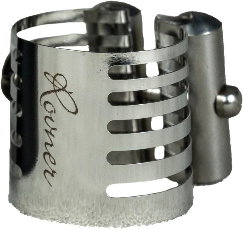 Rovner Ligature & Plastic Cap for Bb Clarinet - Platinum Ligature for Hard Rubber Mouthpiece (P-1R) - Image 1