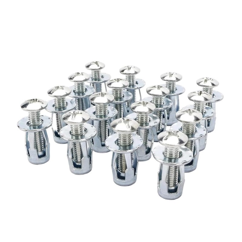 مراسي الأبواب المجوفة مقاس M5 × 25 مم 80 قطعة، سدادات التمديد، مثبتات الحائط لبرغي لوحة الستارة - Image 1