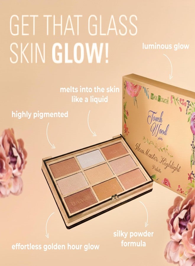 ماكس تاتش باليت إضاءة ماكس تاتش جلو ماستر، ألوان متعددة غنية بالأصباغ في باليت واحد - Image 2