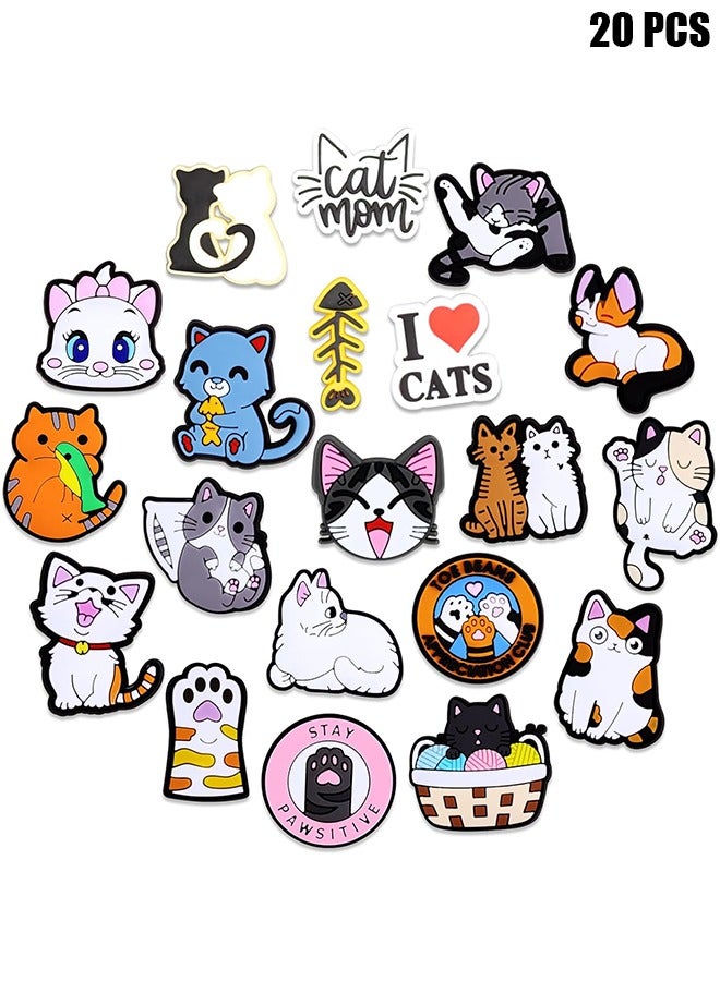 HY Cute Pet Shoe Charms,Cat and Dog Shoe Charms,Lovely Animal Shoe Decoration Charms,Children Shoe Accessories Pack for Boy Girl Women Men,Shoe Charms for Croc Clog Sandals Birthday Party Gift - Image 1