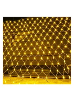 Generic Net Lights Outdoor  Waterproof Lighting Modes Net Lights Plug in for Holiday Wedding Party Indoor Lawn Decorations 3*3 Meter Yellow  - Image 2