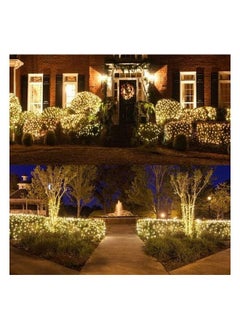 Generic Net Lights Outdoor  Waterproof Lighting Modes Net Lights Plug in for Holiday Wedding Party Indoor Lawn Decorations 3*3 Meter Yellow  - Image 3