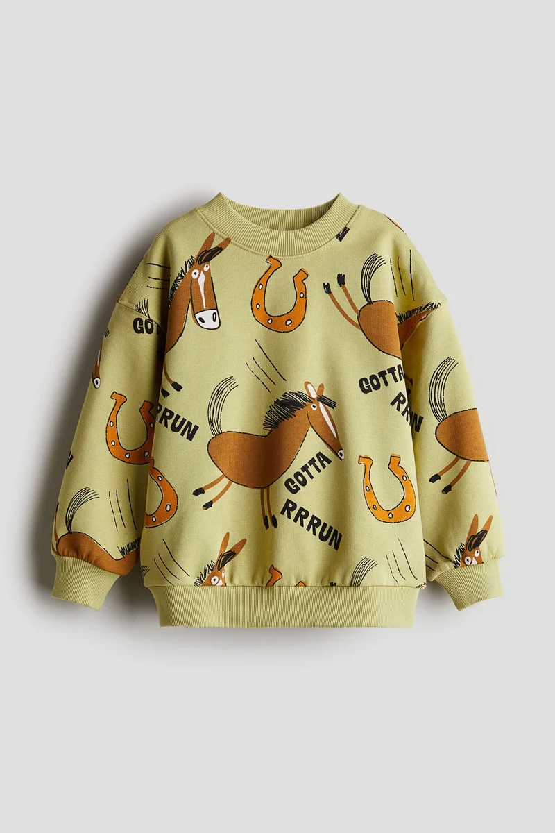 اتش اند ام Printed Crew-Neck Sweatshirt