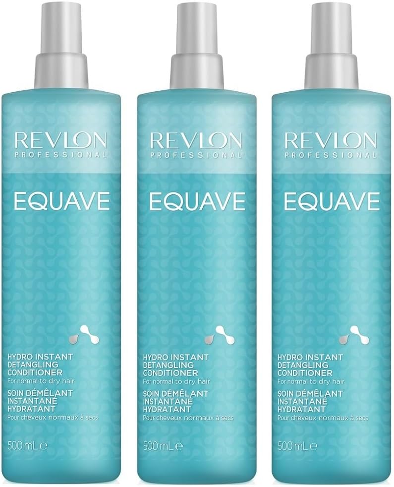 3 x 500 ml Equave hydro detangling conditioner