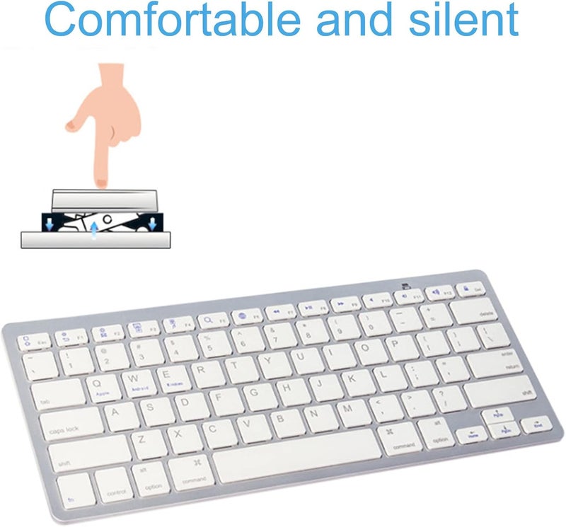 windforgecraft Wireless Keyboard for Laptop - Quiet Fast Typing Flat Design Keyboard | Lightweight Computer Keyboard Notebook Laptop Keyboard Borato - Image 5