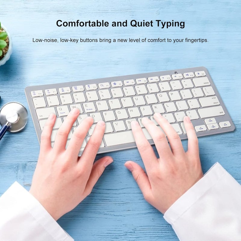 windforgecraft Wireless Keyboard for Laptop - Quiet Fast Typing Flat Design Keyboard | Lightweight Computer Keyboard Notebook Laptop Keyboard Borato - Image 3