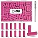 TKYZMS 100 Pcs (240 Grit Pink) Small Sanding Bands Nail Drill Bit,Nail Drill Bits,Extreme Fine Grit Mini Sanding Band,Nail Bits,Upgrade 3.1mm Mandrel Bits,Professional Nail Drill Bit for Acrylic Nails - Image 2
