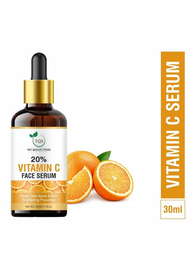TQS 20% Vitamin C Face Serum, Dark Spot Fading and Skin Brightening, 30ml - Image 2