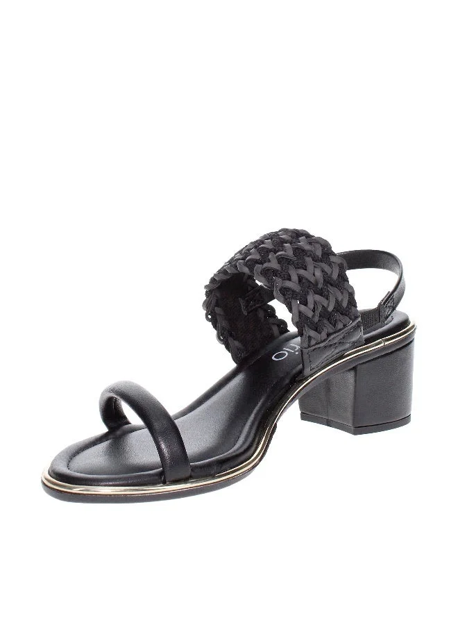 Beira Rio Mid Heels Sandals for Women – Sling Back Heel Sandals for Girls with Ankle Strap