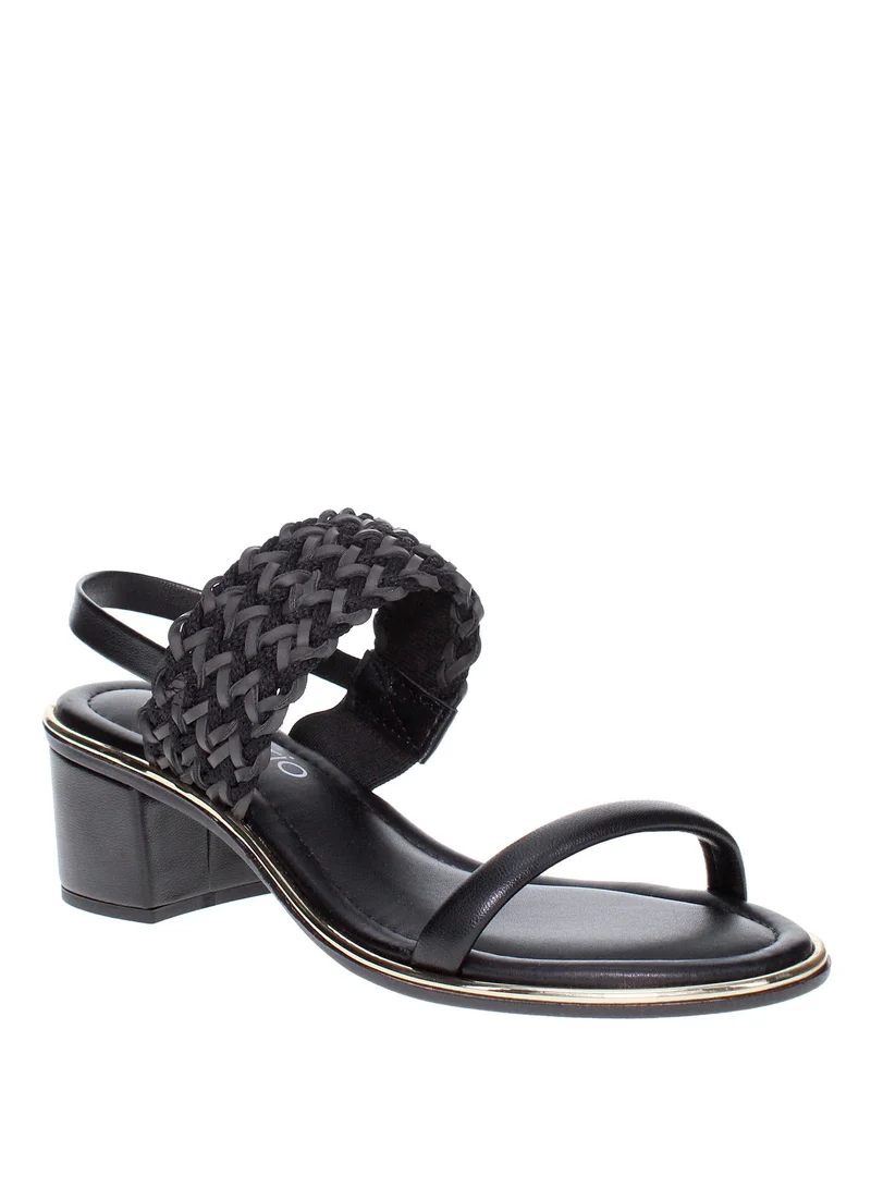 Beira Rio Mid Heels Sandals for Women – Sling Back Heel Sandals for Girls with Ankle Strap