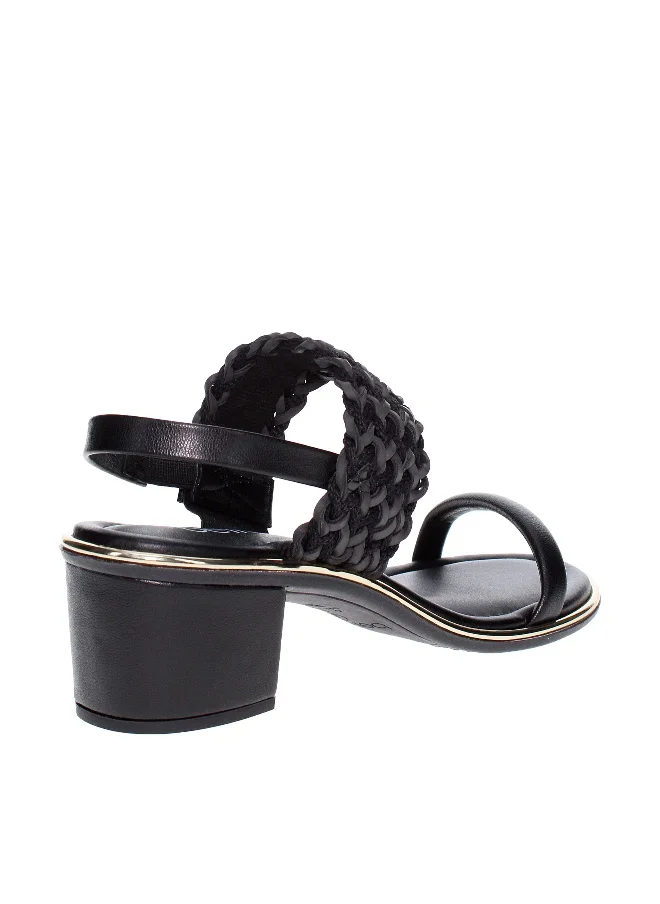 Beira Rio Beira Rio Ladies Mid Heel Sandals Black | Made In Brazil