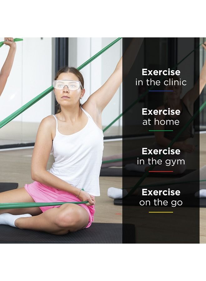 TheraBand Resistance Band 25 Yard Roll, Heavy Green Non-Latex Professional Elastic Bands for Upper & Lower Body Exercise, Physical Therapy, Pilates, Rehab, Dispenser Box, Intermediate Level 1 - Image 3