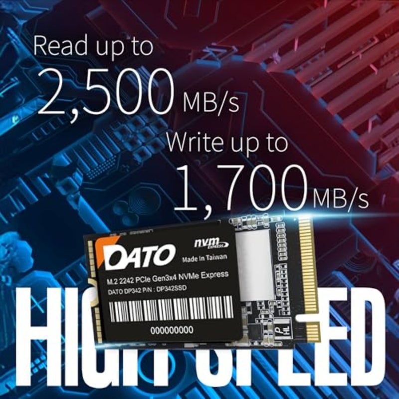 SSD، محرك أقراص الحالة الصلبة الداخلي PCIe Gen3x4 NVMe 1.3، بسرعة تصل إلى 2500/1700 ميجابايت/ثانية، سلسلة DP342 - Image 5