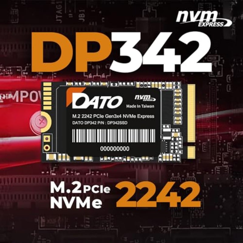 SSD، محرك أقراص الحالة الصلبة الداخلي PCIe Gen3x4 NVMe 1.3، بسرعة تصل إلى 2500/1700 ميجابايت/ثانية، سلسلة DP342 - Image 2