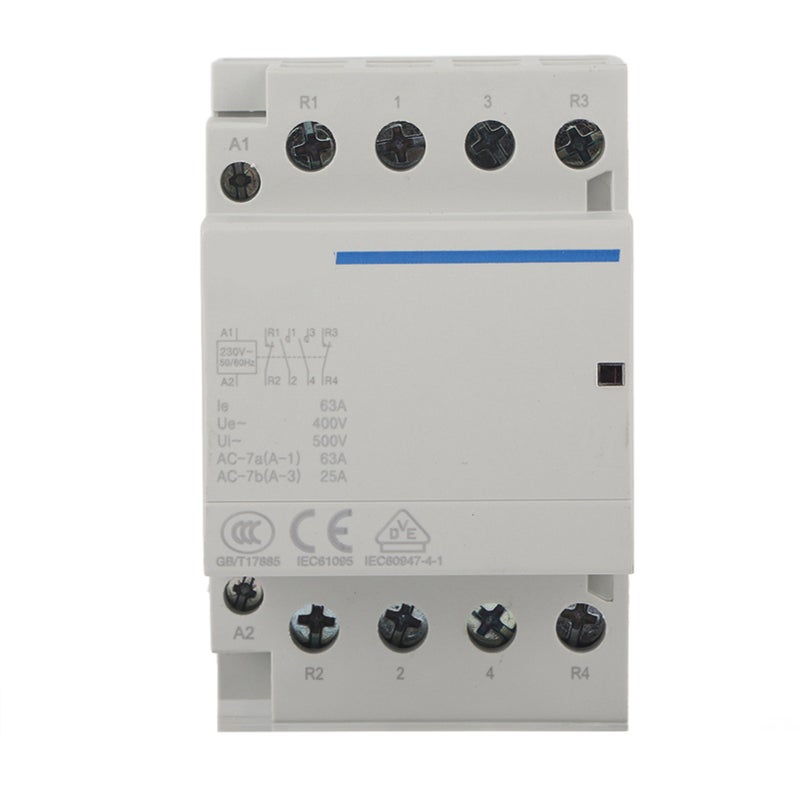 4P 63A 24V/230V 50/60Hz Household AC Contactor 2NO2NC (230VAC) - Image 5