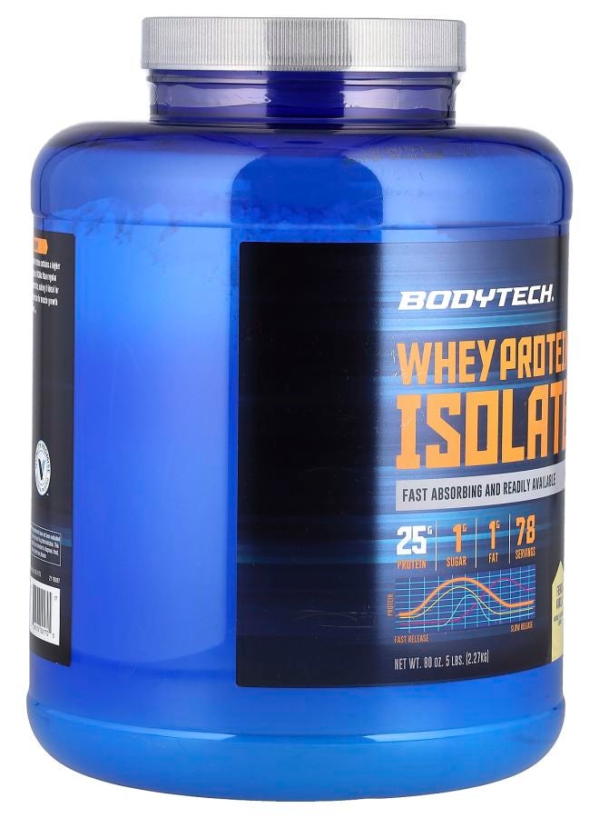 BODYTECH بروتين مصل اللبن المعزول بنكهة الفانيليا الفرنسية 5 أرطال (2.27 كجم) - Image 2