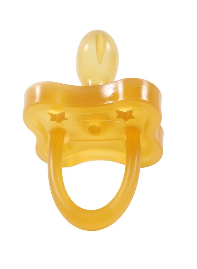 Sweetie Rubber Pacifier Star Shape Rubber Natural Rubber with Rounded Nipple 1 Count (12-18 Large) - Image 3