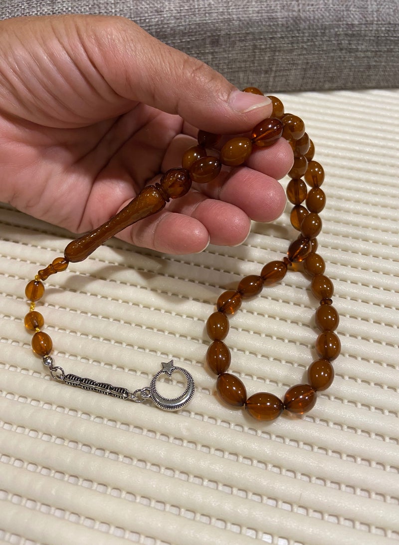 Faturan Prayer Beads For Men 33 Beads Size 8.5mm*12mm - Image 4