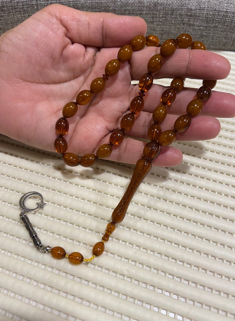 Faturan Prayer Beads For Men 33 Beads Size 8.5mm*12mm - Image 3