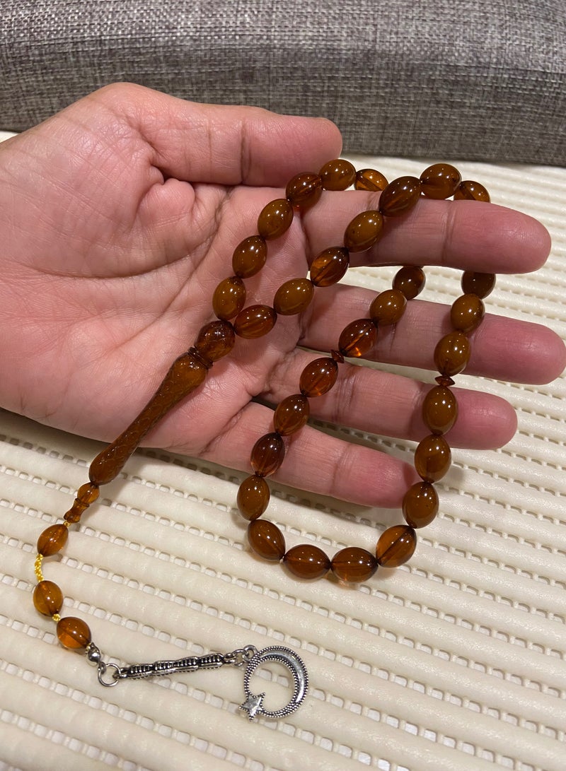Faturan Prayer Beads For Men 33 Beads Size 8.5mm*12mm - Image 2