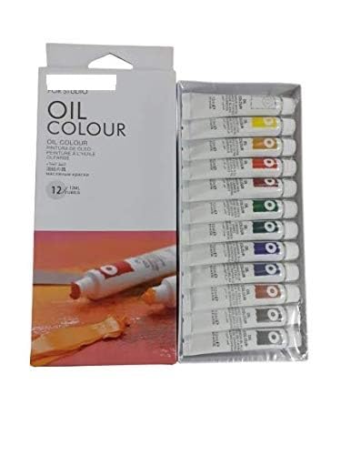 53 Arts 53ARTS Artist Quality 12 Shades Paint Set (Oil) - Image 1