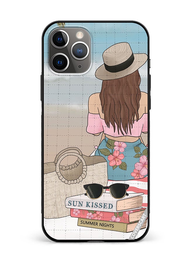 COVERSCART Protective Case Cover For Apple iPhone 11 Pro Max Girl On Beach Design Multicolour