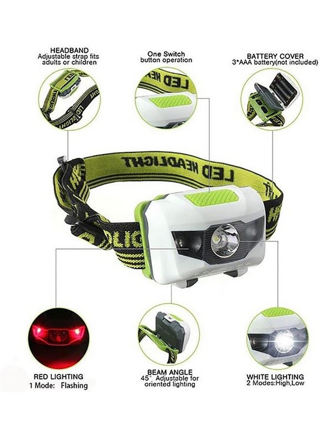 Linist مصباح رأس لينيست المحمول الصغير LED 4 أوضاع مصباح رأس مصابيح يد Torch Lamp Light للتنزه، التخييم، الصيد، ركوب الدراجات، البلاستيك - Image 4