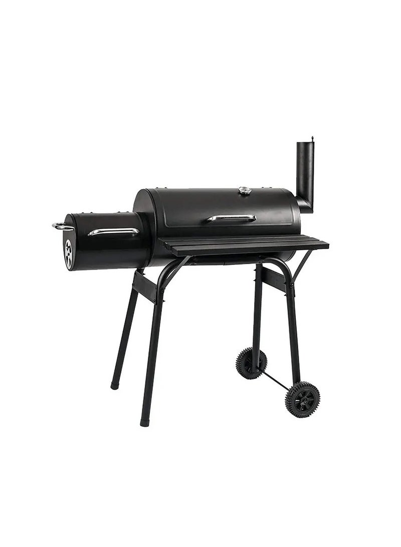 Yuwell BBQ Grill Charcoal Barbecue Outdoor Pit Patio Backyard Home Meat Cooker Smoker Process Paint Not Flake Black - Image 2