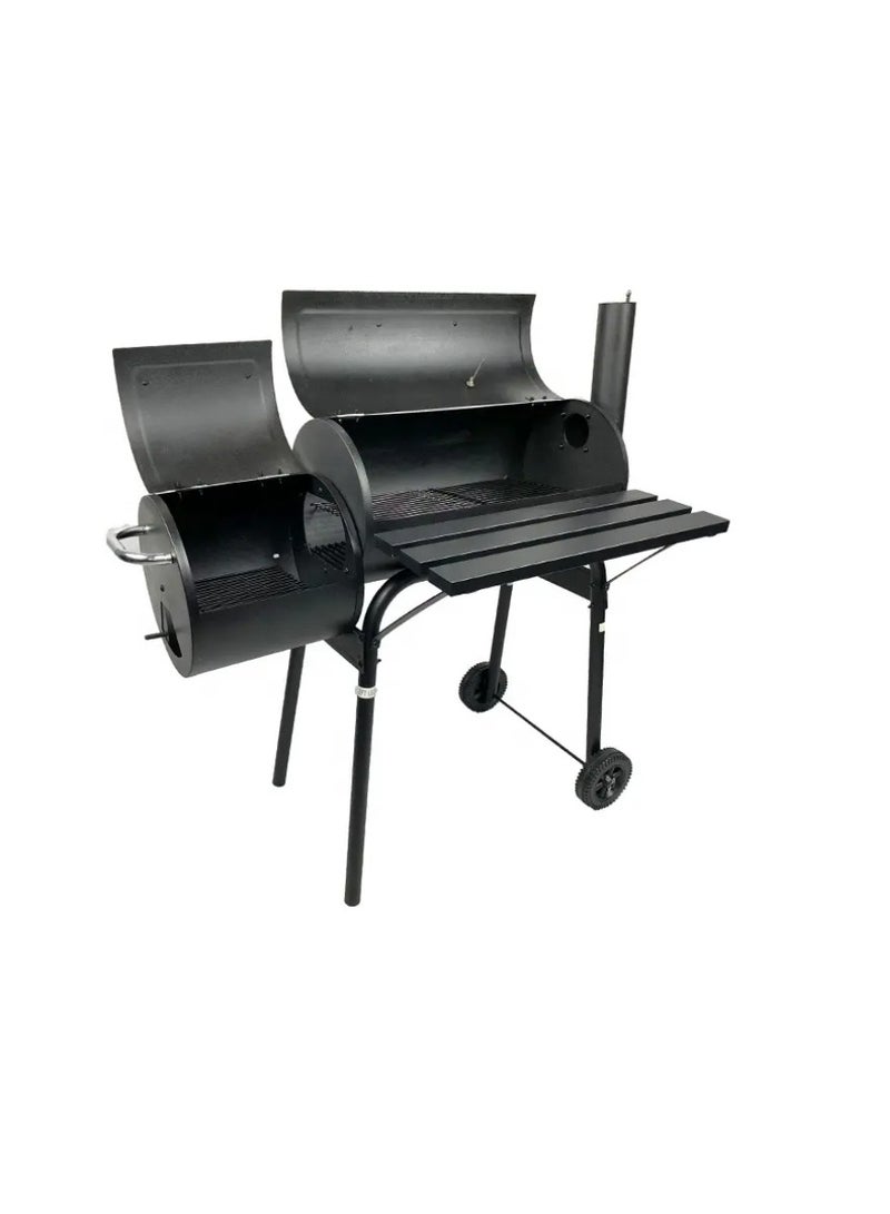 Yuwell BBQ Grill Charcoal Barbecue Outdoor Pit Patio Backyard Home Meat Cooker Smoker Process Paint Not Flake Black - Image 3