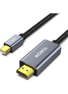 MOWSIL Mini DisplayPort to HDMI Cable 2Mtr, 4K@60Hz 3D Effect, Triple Shielding, Multi Screen Expansion, HD Video Conversion Chip for MacBook Pro, MacBook Pro/Air Ultra HD (Mini DP to HDMI)  - Image 1