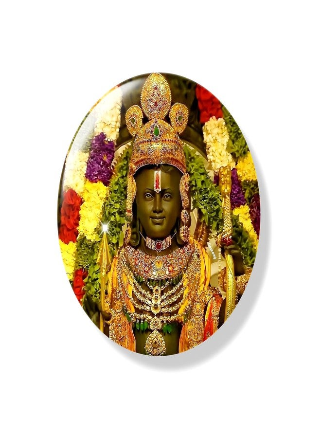 Deep Print Mart Jai Shri Ram lala Pin Badge - Size 58 mm High Glossy 2 Badge - Image 3