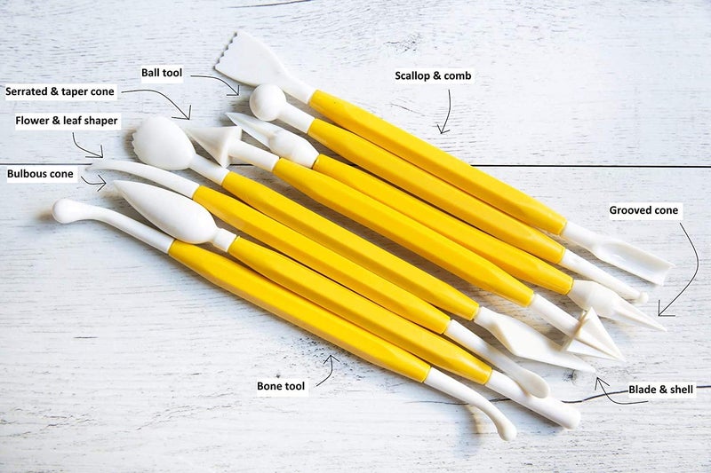 ArtBee طين بوليمر ArtBee® 10 قطع مع مجموعة أدوات 8 قطع - Image 3