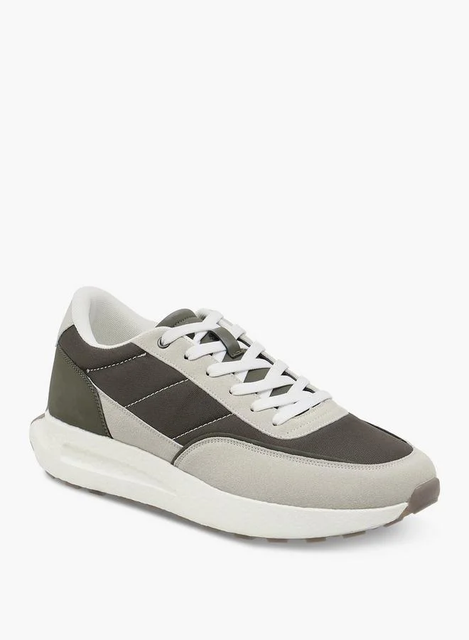 LBL By Shoexpress Panelled Sneakers With Lace-Up Closure