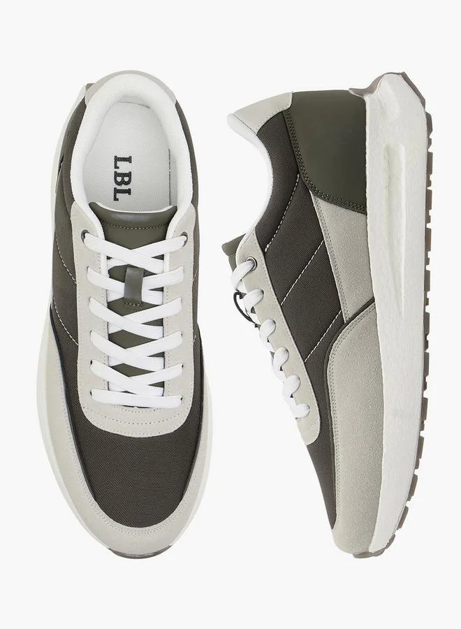LBL By Shoexpress Panelled Sneakers With Lace-Up Closure