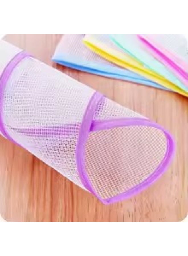 هابي هوم قطعه من قماش الكي المقاوم للحرارة - وسادة شبكية مقاومة للحرارة للكي الآمن، قماش ضغط قابل لإعادة الاستخدام لحماية الملابس ولوحة الكي، 40×60 سم، ألوان عشوائية - Image 4