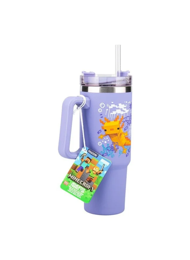بالادون Paladone Minecraft Purple 900ml Multiway Travel Cup Straw