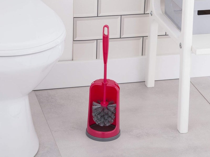 YORK Round Toilet Brush Cleaner with Storage Holder - Effective and Hygienic Toilet Cleaning Brush, Includes Convenient Storage Holder, Model [064020], Ideal for Efficient Bathroom Maintenance - Image 2