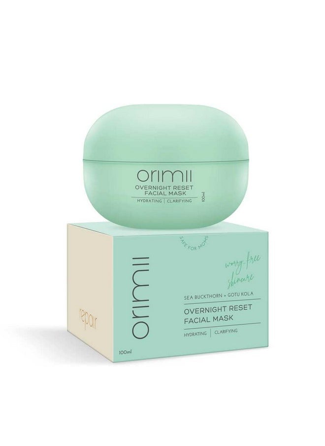 Orimii Sleeping Mask For Face (100Ml) Anti Oxidant Rich Facial Mask That Repairs Skin Overnight Lightweight 100% Natural Night Cream Gel For All Skin Types  - Image 1