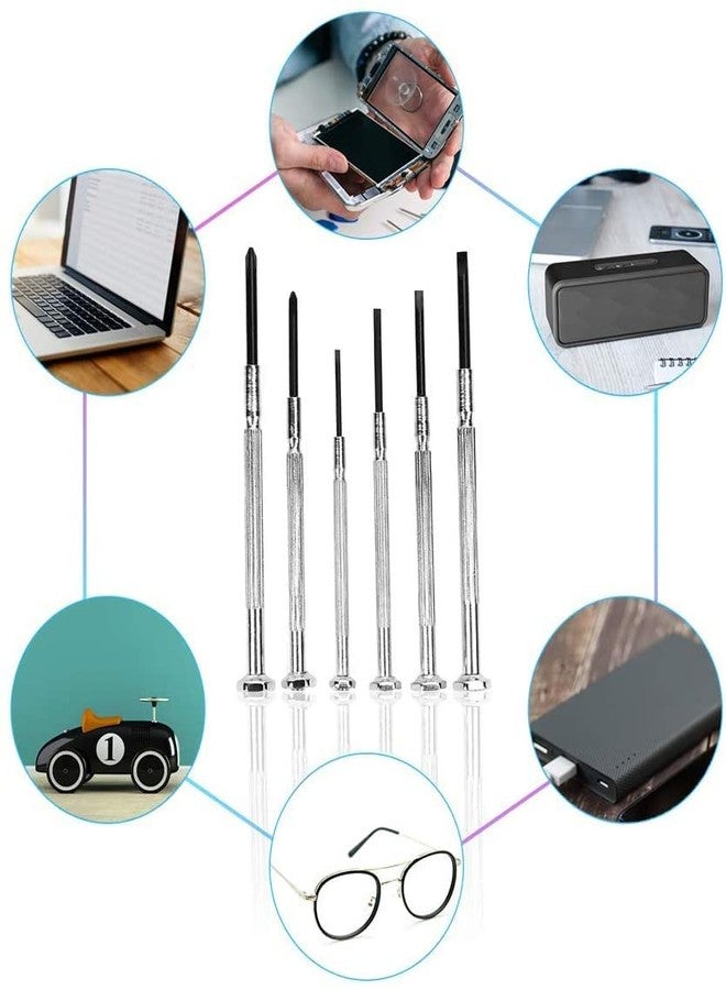 MLD Watchmaker Precision Mini Screwdriver Set Repair Tool Kit with 6 Different Size Flathead and Screwdriver Set Tool Kit for Mobiles, Eyeglass,Laptops, Electronics (Multicolor) Pack of 1 - Image 5