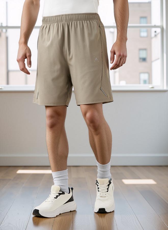 آكتف شورت بقصة عادية وخصر مطاطي - Image 1