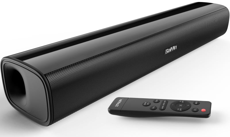 Saiyin Sound Bar,17 inch Sound Bar for Smart TV with Bluetooth 5.3/Optical/AUX Connection, Soundbar for TV/PC/Gaming/Projectors,Wall Mountable & Ultra Compact Design - Image 1