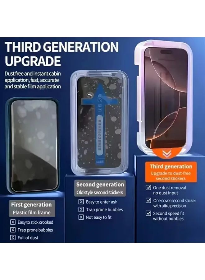 3Pcs Tempered Glass Screen Protector For iPhone 15 Plus HD Clarity Oleophobic Coating Dust Free Scratch Resistant Easy Installation Full Coverage - Image 3