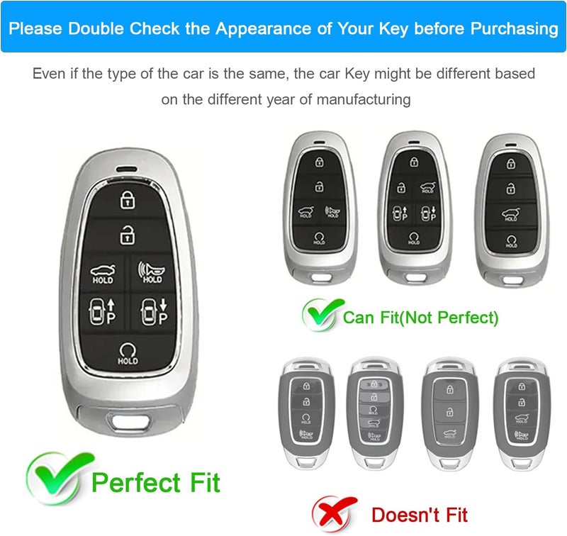 Koaudb Silicone Key Fob Cover for Hyundai - Image 2