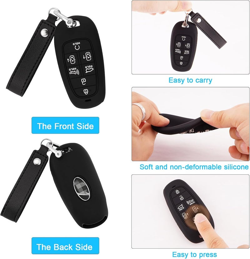 Koaudb Silicone Key Fob Cover for Hyundai - Image 5